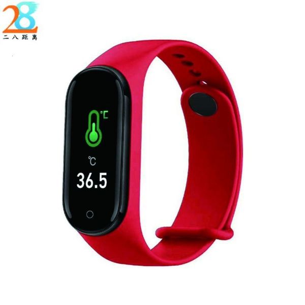 

m4pro intelligent body temperature bracelet heart rate prsure blood oxygen sleep dispensing waterproof 90mah g