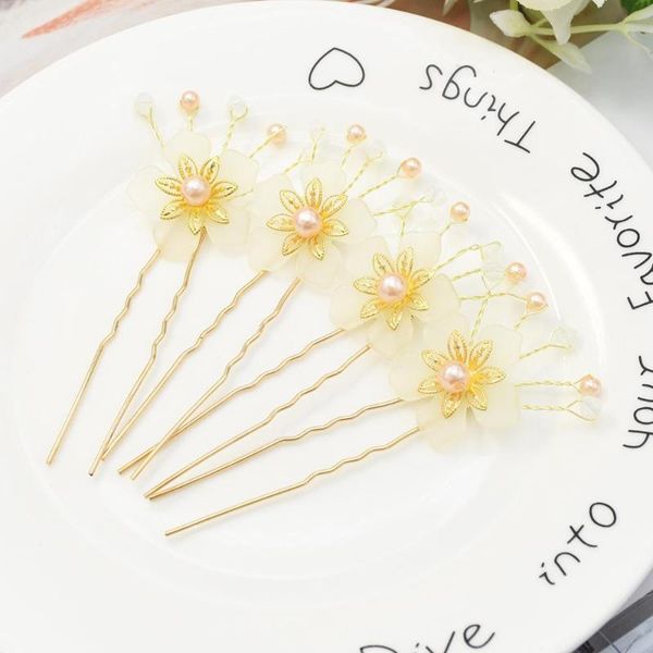 

2020 new fashion bridal tiaras vintage gold hollow flower color brides hair accessories suit tasseles style wedding headdress, Silver
