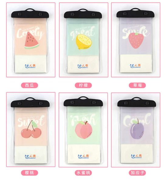 

fruit bag large screen dign touch transparent pvc waterproof mobile phone cover