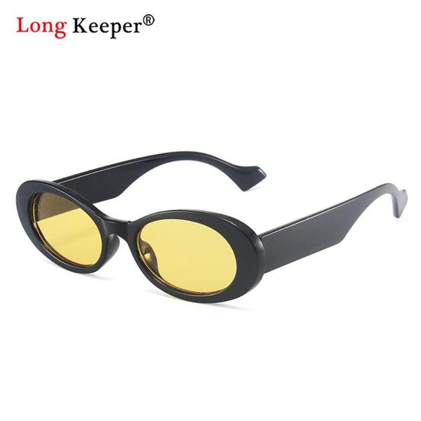 

sunglasses 90s small oval cat eye women men vintage retro brand designer yellow lens sun glasses female eyewear oculos, White;black