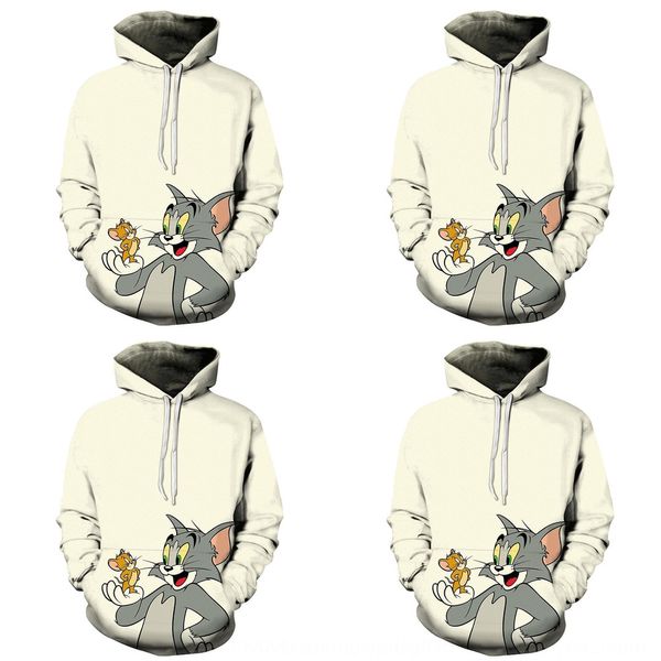 

симпатичная кошка 3d распечатана и симпатичный кот с капюшоном пары 3d распечатаны и капюшоном пара свитер толстовка hoodiesweater балахон v, Black