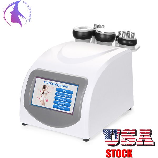

5-1 skin care ultrasonic vacuum 40k cavitation multipolar radio frequency slimming machine fat burner shaping machine beaty spa use