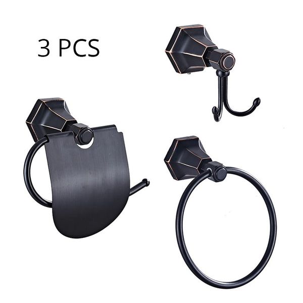 

ванна аппаратные наборы полотенце кольца solid brass black wall mounted полотенце держатель вешалки аксессуары для ванной комнаты robe крючк