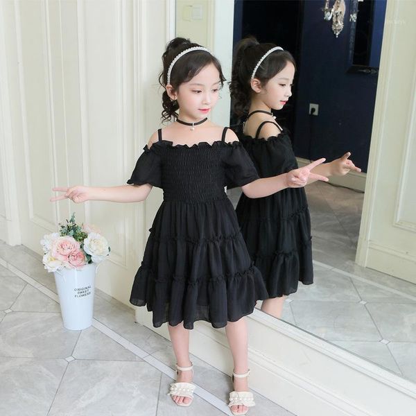 

kids dresses for girls sleeveless sling girls summer dresses casual children dress teenage clothes for 4 6 8 9 10 12 years1, Red;yellow