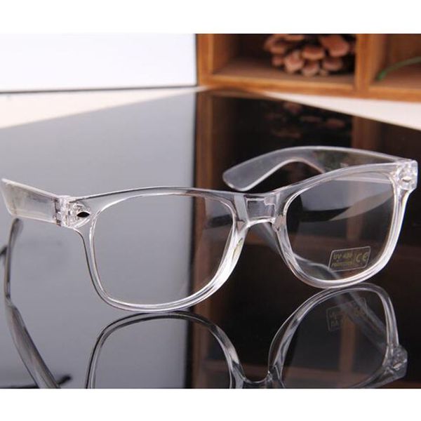 

crystal transparent eyeglasses square eye spectacle fashion clear lens fake glasses frame