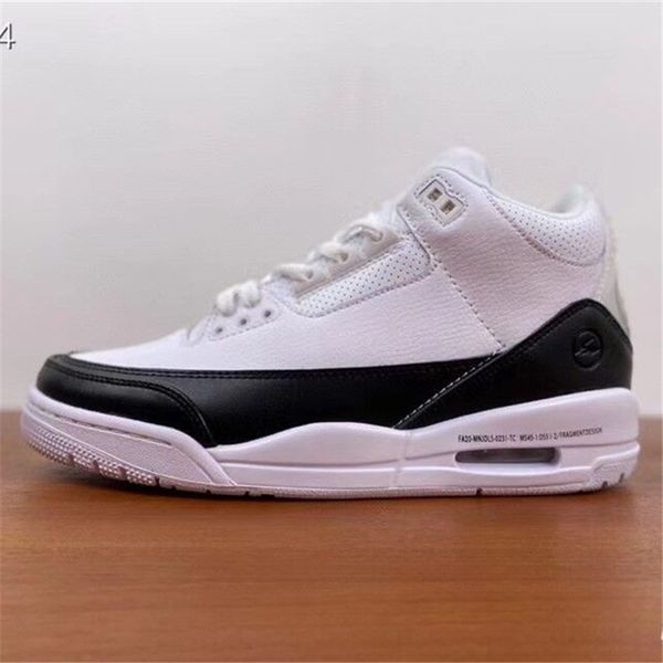 

fragment 3 black white red jumpman 3s sports sneakers trainers outdoor running shoes white mans shoes 3 basketball shoes us7-12