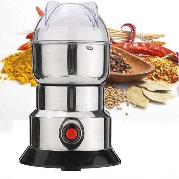 

2020 new electric herbs/spices/nuts/coffee bean mill blade grinder with stainless steel blades household grinding machine tool