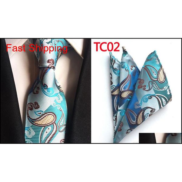 

cityraider grey paisley print silk mens necktie ties for men neckties slim handkerchief with qylmsl new_dhbest, Blue;purple