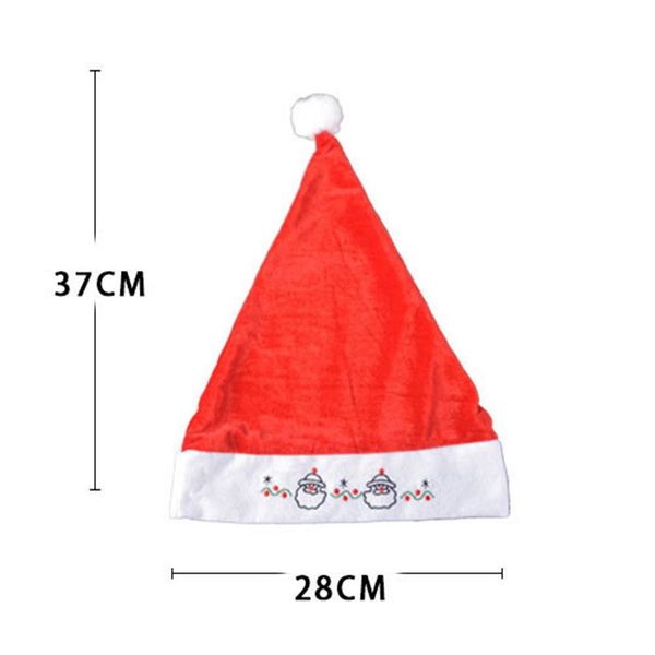 

рождество санта-клаус pleuche вышивки плюшевые hat xmas поставка украшения партии для christmas party рождественские шапки wmtwyf my_home201