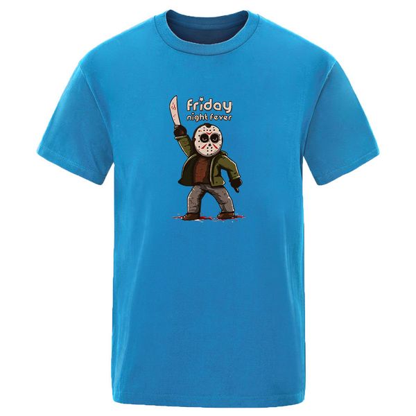 

sport 2020 new t-shirts horror prison - friday the 13th summer man hip hop crew neck tshirt leisure solid color cartoon print clothes