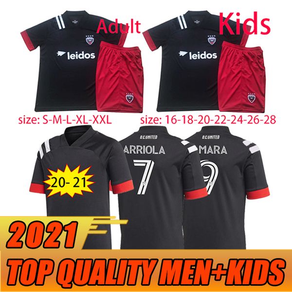 

2021 dc d.c. united soccer jerseys 2020 d c home gressel 31 flores 10 arriola 7 kamara 9 mls jersey football shirts, Black;yellow
