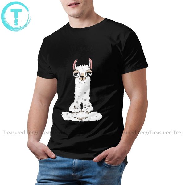 

llama t shirt llamaste t-shirt summer short-sleeve tee shirt 100 oversized man print cute tshirt sport hooded sweatshirt hoodie