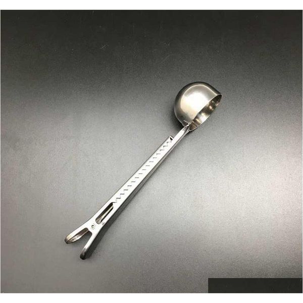 

coffee measuring scoop with bag clip sealing tea measure spoon stainless st jllsij comb2010