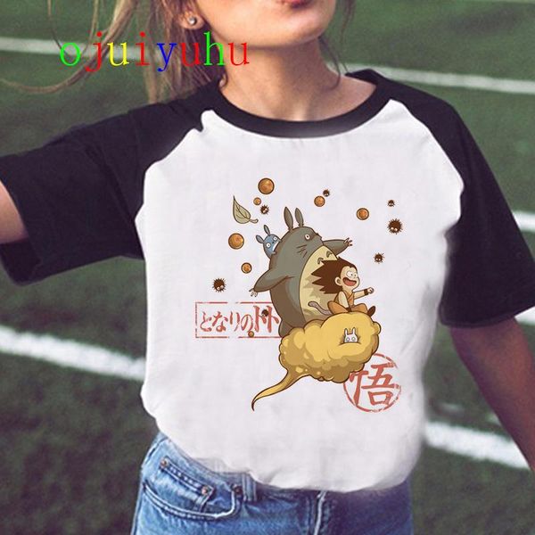 

totoro harajuku kawaii t shirt women ullzang miyazaki hayao tshirt funny spirited away studio ghibli t-shirt tee female jllkbb ly_bags