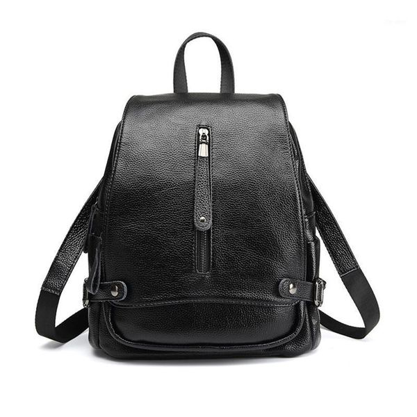 Sırt çantası çanta kadın ünlü tasarım hırsızlığı karşıtı omuz orijinal deri öğrenci kolej okul bayanlar seyahat sırt çantası1