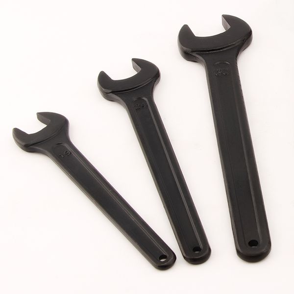 

heavy duty single open end wrench black spanner 14mm 16mm 17mm 18mm 19mm 21mm 22mm 24mm 27mm 30mm 32mm 36mm 41mm 46mm 50mm