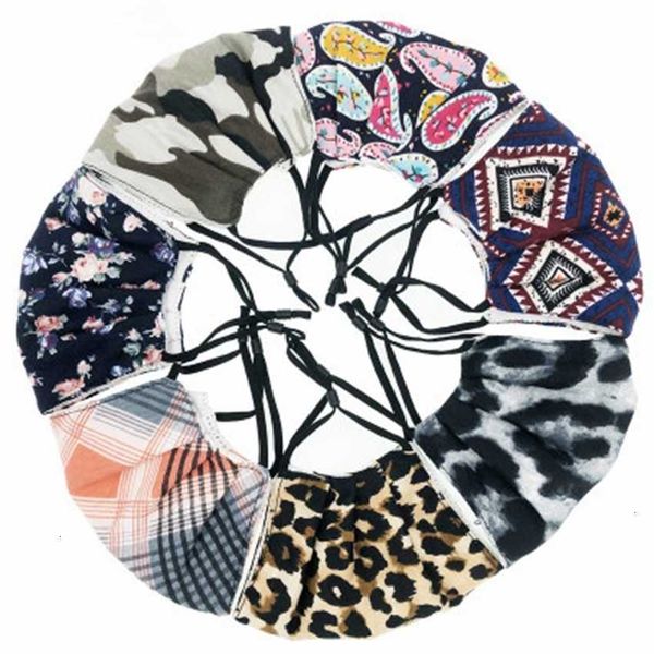 

breathable blending masks dustproof washable reusable leopard camouflage face mask zza2139 100pcs