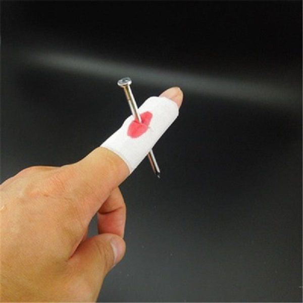

2020 whole convenient new prank joke toy fakes nail through finger trick halloween kids childrens gags practical jokes