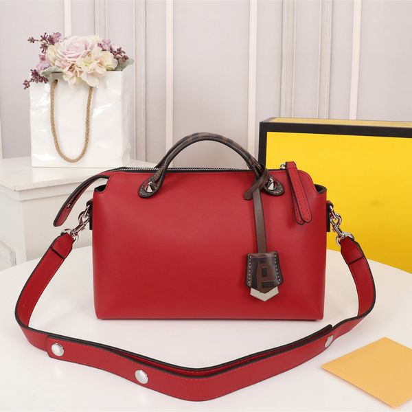 

bag luxury designer shoulder evening quality bag 2021 diagonal decoration high handbag material design leather casual letter style xleoe, Red;black
