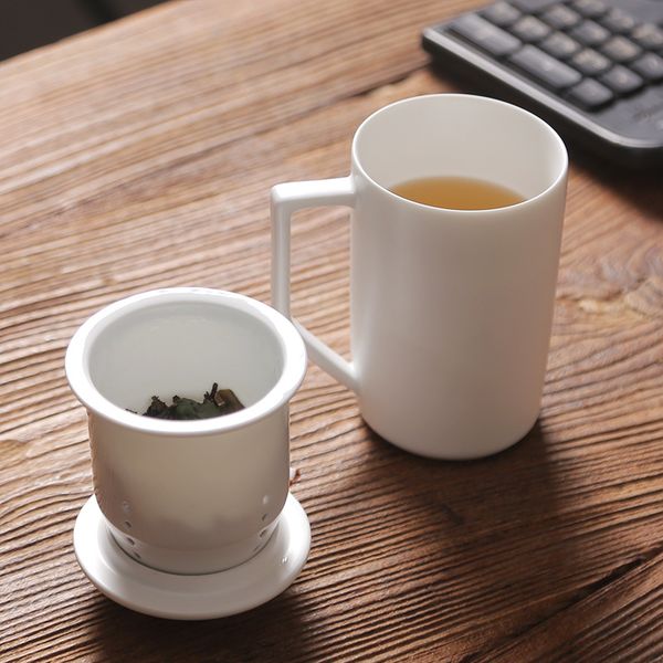 

see. creative japanese style coarse pottery mug high-end custom filter with cover ceramic cup office tea cup simple