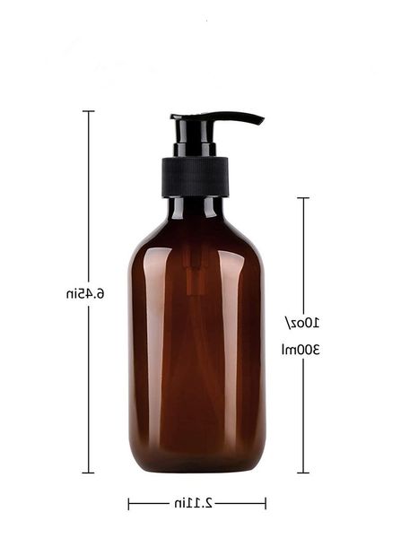

500/300ml plastic bottles with dispensers lotion shampoo shower gel holder empty bath bottle liquid water pump jar