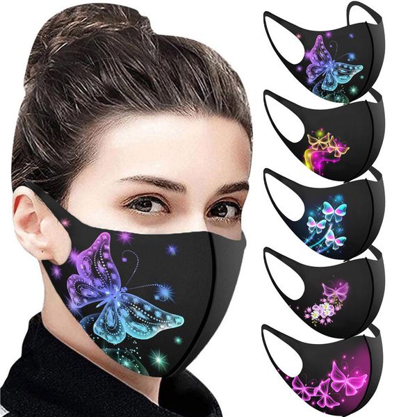 

protection adult's 1pc santa mask woman prints face bandanas washable reusable mouth kids cotton christmas mask#yl5