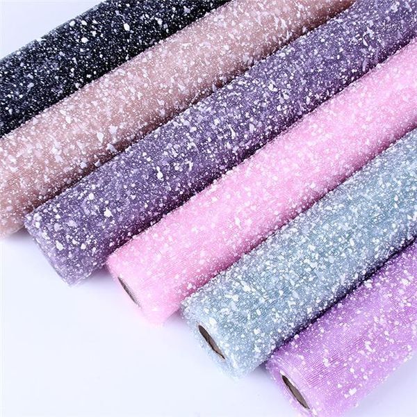 

10 roll 50cm*4yard snowflake high-grade diy scrapbook decor paper wedding birthday party supplies flower gift wrapping paper1