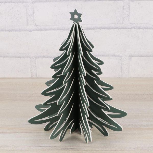 

1pc 3d paper craft small paperboard paper christmas tree for decoration