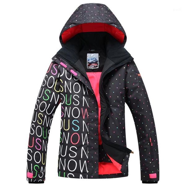 

skiing jackets 2021 gsou snow esqui ski suit women waterproof windproof snowboard jacket monoboard clothing women1
