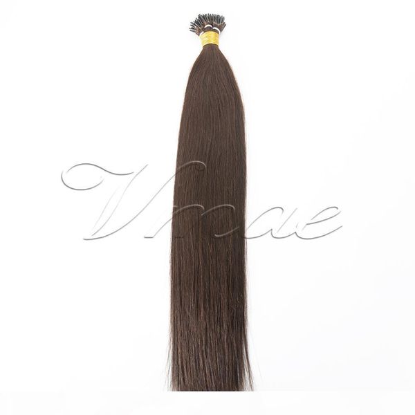 

vmae i tip prebonded hair extensions 1g strand 100s keratin glue stick hair brazilian straight 100g human vmae hair natural color blonde, Black