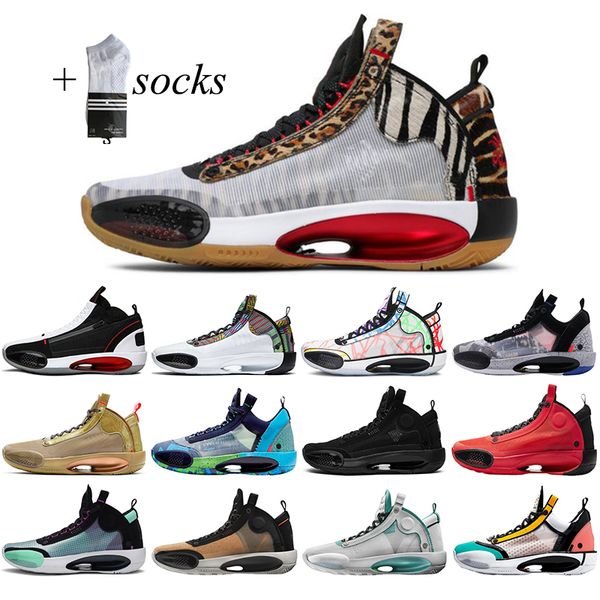 

jumpman 34s basketball shoes for men women heritage wrapping paper regency purple paris game blue void outdoor trainer sport sneakers