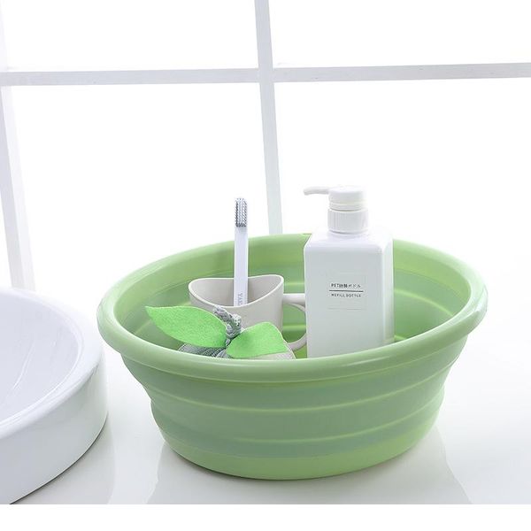 

folding bucket portable collapsible basins camping washbasin car wash bucket tourism water bucket household clean sqcygg