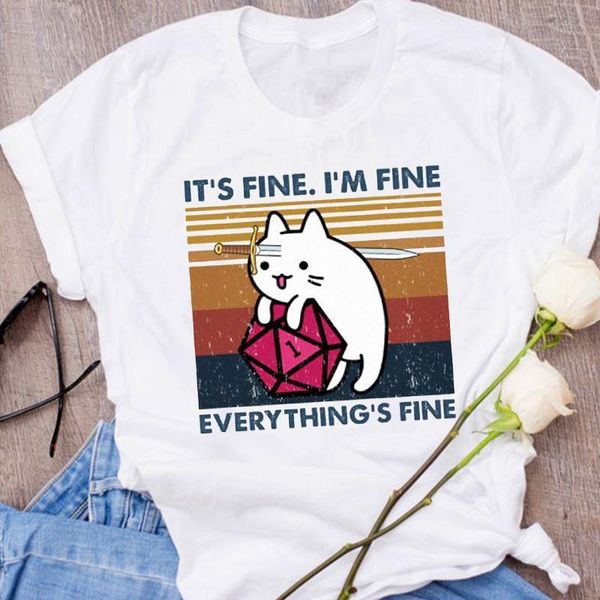 

women graphic cat funny fashion short sleeve cartoon autumn fall halloween clothes lady tees female t shirt womens t-shirt, White