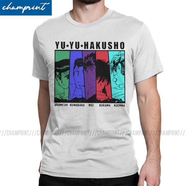 

team urameshi t shirt men's vintage t-shirts yu yu hakusho yusuke kurama anime tees short sleeve clothes 6xl sport hooded sweatshirt ho
