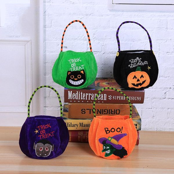 

хэллоуин конфеты сумки cute trick or treat тыквы призрачные мешок подарков для печенья snack food упаковочное halloween party decor supplies
