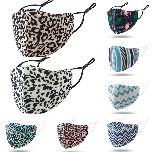 

face factory designer leopard masks print women dustproof smog-proof breathable washable adjustable ear-buckle mas psc2h