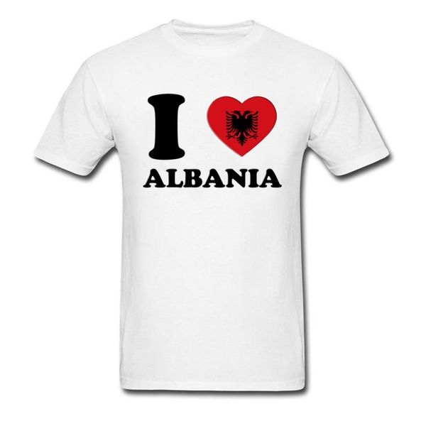 

уникальные пара мужская новый белый tshirt i love албания 3d сердце флаг с коротким рукавом круглым воротом outfit толстовка с капюшоном тол