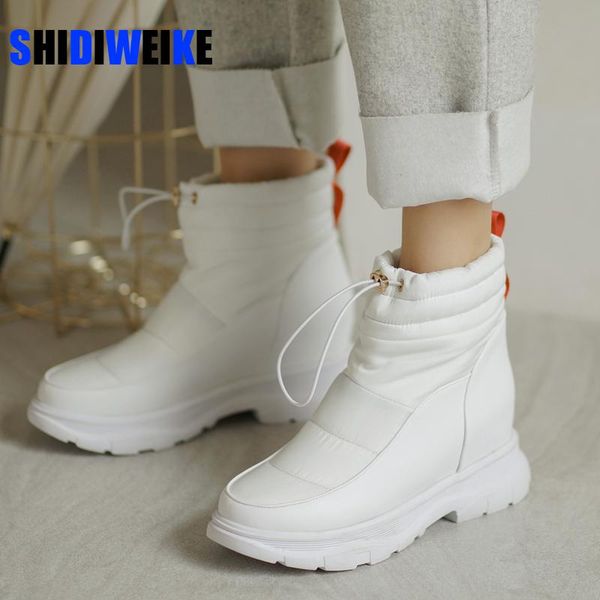 

2020 women boots winter warm snow boots women waterproof ankle for female winter shoes botas mujer plush shoes woman hot, Black