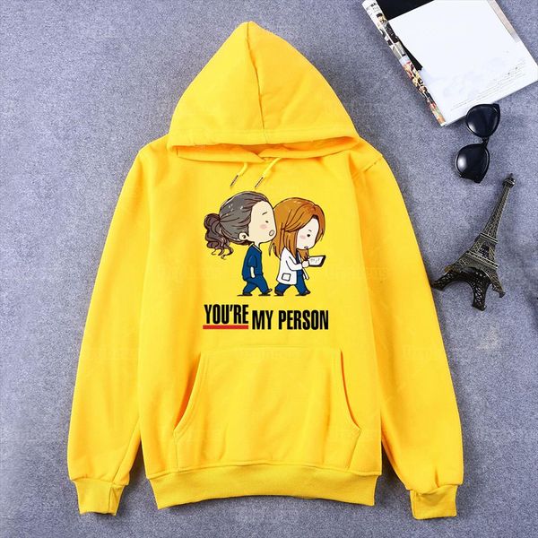 

анатомия страсти hoodie you are my person смешной hoodie sweatershirt для лучшего друга подарков пуловер nurse печать, Black