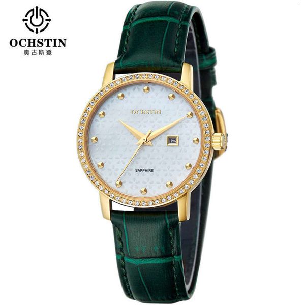 

augusten diamond pearl shell ochstin face watch, Slivery;brown