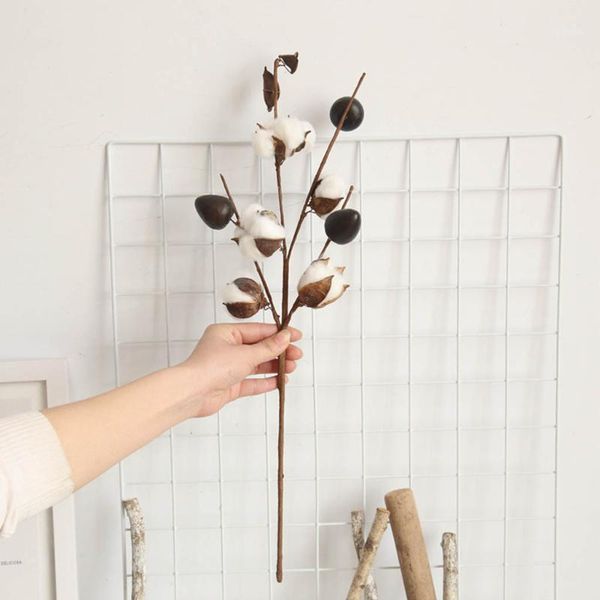 

decorative flowers & wreaths artificial naturally dried cotton stem farmhouse flower filler floral home decor christmas diy1