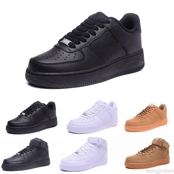 

2020 classical men women low casual shoes mens womens one 1 white star platform sandals shoes 7-11 d0, Black