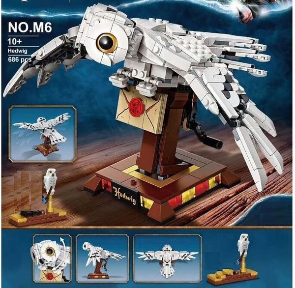 

hedwiglys 75979 movies compatible 686pcs build version wings building blocks magical personality kids christmas gift