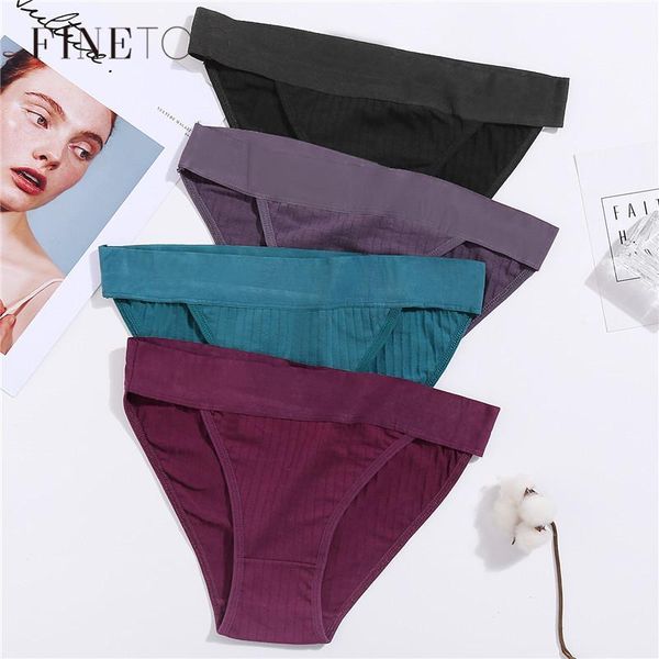 

finetoo -xl women panties cotton solid color briefs lingerie female casual underwear ladies underpants women intimate 20201, Black;pink
