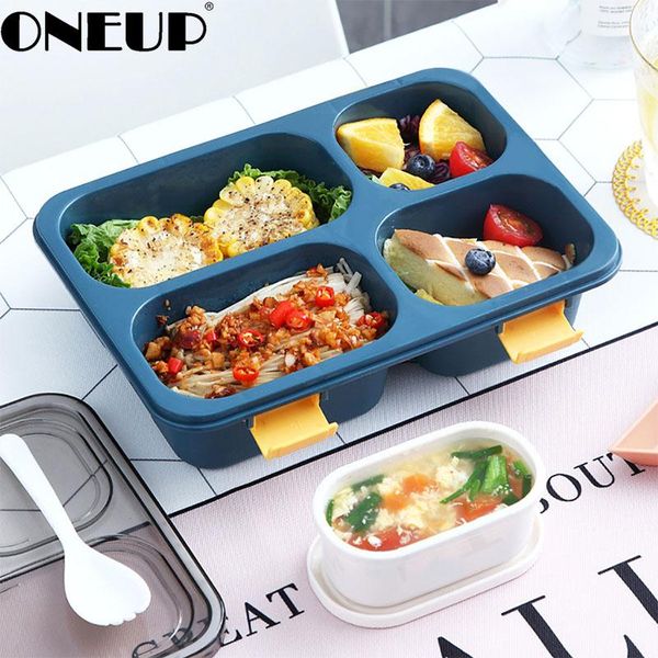 

oneup портативный пластиковые lunch box однослойный микроволновая печь обогреваемый bento box 2020 новый студент с meal sealed fresh сохраня