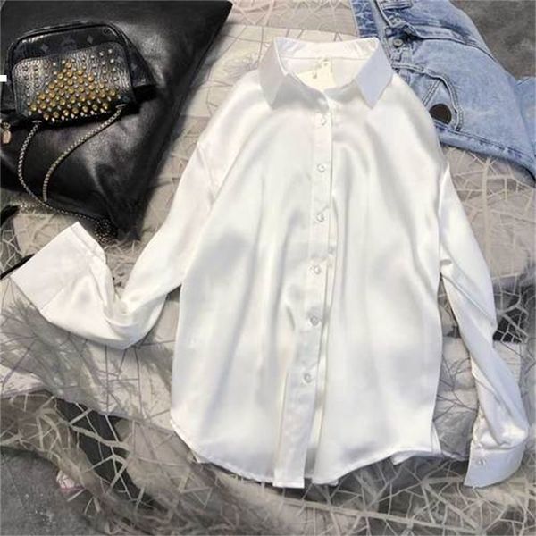 

new smooth 2021 long sleeve shirt woman kpop street clothes yvx3 p8eq, White