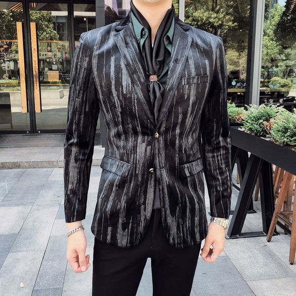 

2020 suit 5xl wedding party men's club full sleeve blazer complete classic of men in the vintage jacket lfgf, White;black