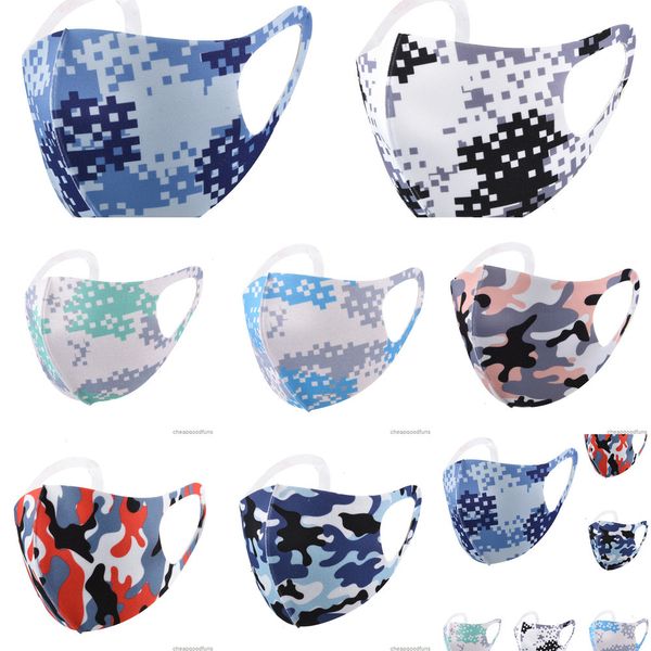 

ux8eoparty camouflage face mouth mask protection cotton washable anti-dust breathable outdoor cyling bicycle masks 5