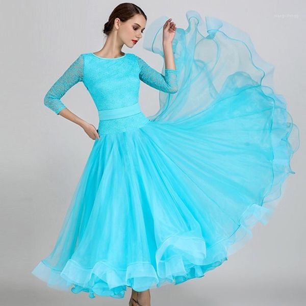 

blue ballroom dance competition dresses dance ballroom waltz dresses standard dress women dress fringe1, Black;red