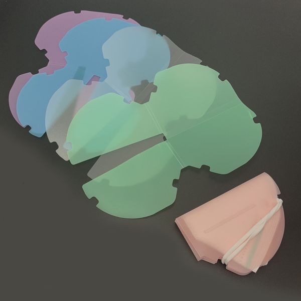 

dhl portable mouth mask clip protective face masks storage box organizer anti dust folding folder case mask holder container yay141, Black